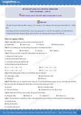 Đề thi giữa kì 1 Sinh 10 Cánh diều - Đề số 1